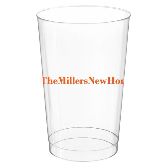 Create Your Hashtag Clear Plastic Cups