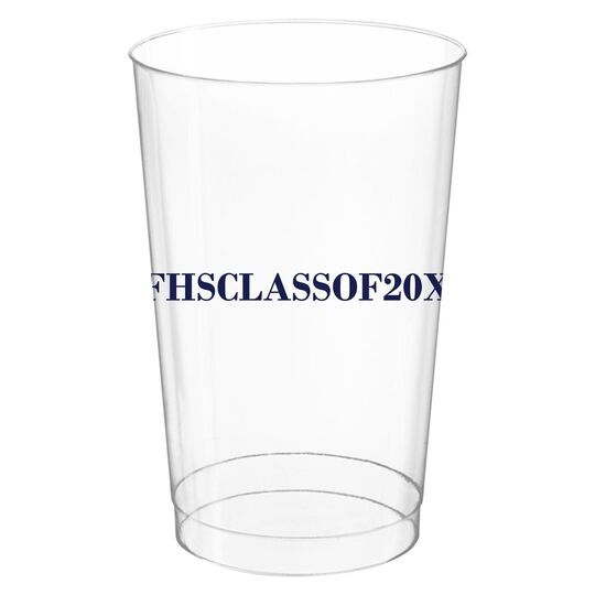 Create Your Hashtag Clear Plastic Cups