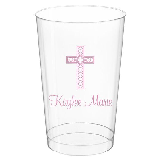 Cross Inspiration Clear Plastic Cups