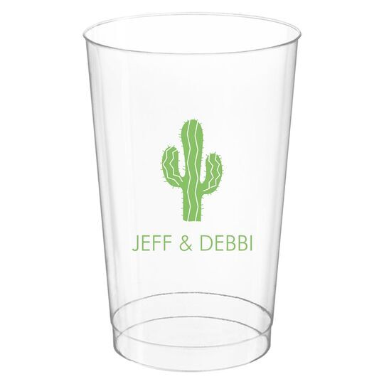 Desert Cactus Clear Plastic Cups