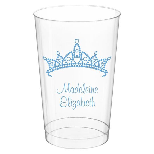 Diamond Crown Clear Plastic Cups