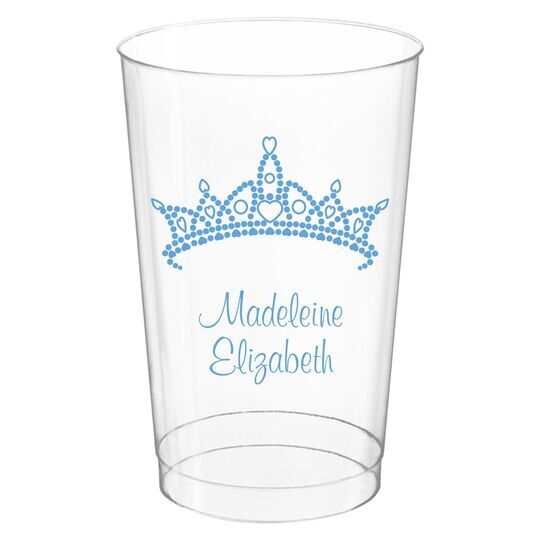 Diamond Crown Clear Plastic Cups