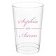 Duo Name Clear Plastic Cups Image 1 of 4