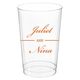 Duo Name Clear Plastic Cups Image 3 of 4