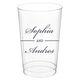 Duo Name Clear Plastic Cups Image 4 of 4