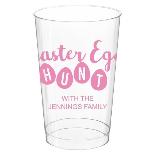 Easter Egg Hunt Clear Plastic Cups