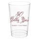Elegant 50 Golden Years Clear Plastic Cups Image 1 of 2