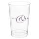 Elegant Ampersand Clear Plastic Cups Image 1 of 2