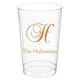 Elegant Initial Clear Plastic Cups Image 3 of 5