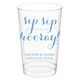 Elegant Sip Sip Hooray Clear Plastic Cups Image 3 of 4
