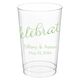 Expressive Script Celebrate Clear Plastic Cups Image 3 of 5