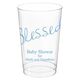 Expressive Script Blessed Clear Plastic Cups Image 2 of 5