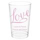 Expressive Script Love Clear Plastic Cups Image 1 of 3
