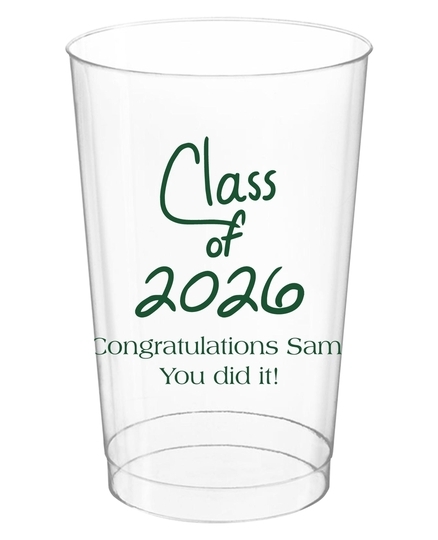 Fun Class of Calligraphy Clear Plastic Cups