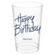 Fun Happy Birthday Clear Plastic Cups Image 2 of 2