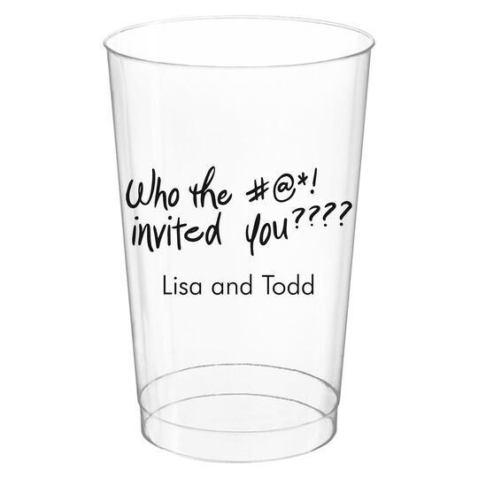 Customized Glass Tumbler - The White Invite