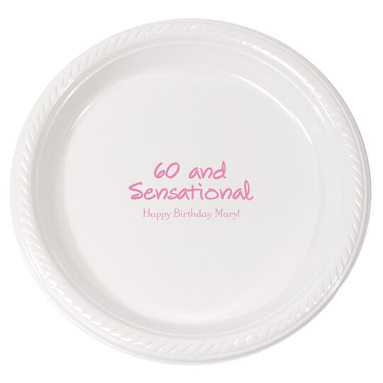 Studio 60 and Sensational Plastic Plates