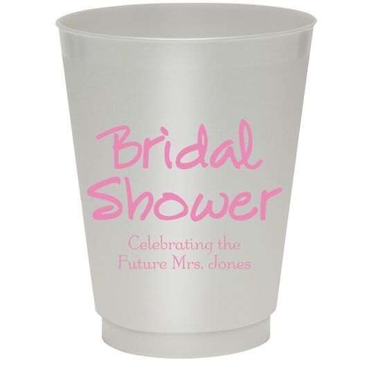 Studio Bridal Shower Colored Shatterproof Cups