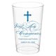 Fleur De Lis Cross Clear Plastic Cups Image 1 of 3