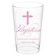 Fleur De Lis Cross Clear Plastic Cups Image 3 of 3