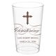 Fleur De Lis Cross Clear Plastic Cups Image 2 of 3