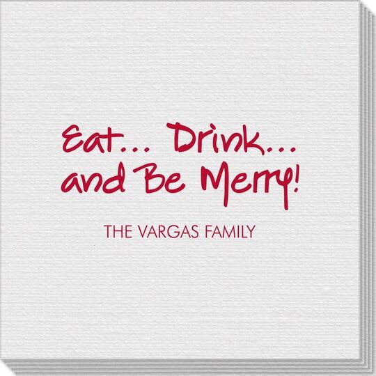 Studio Eat, Drink Be Merry Linen Like Napkins