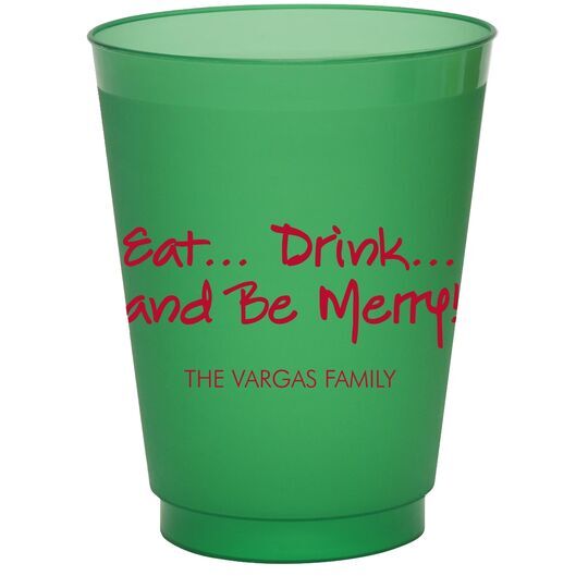 Studio Eat, Drink Be Merry Colored Shatterproof Cups