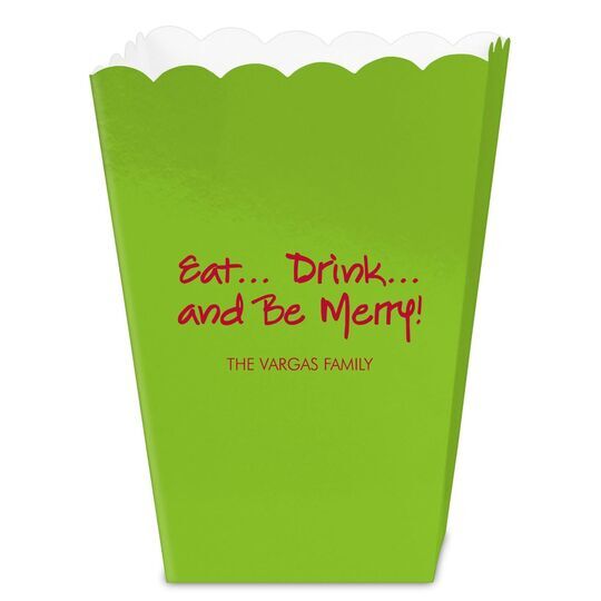 Studio Eat, Drink Be Merry Mini Popcorn Boxes