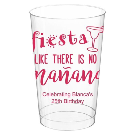 Fiesta Frame Clear Plastic Cups