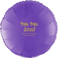 Studio Bye Bye 2020 Mylar Balloons