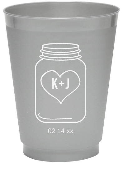 Mason Jar Colored Shatterproof Cups