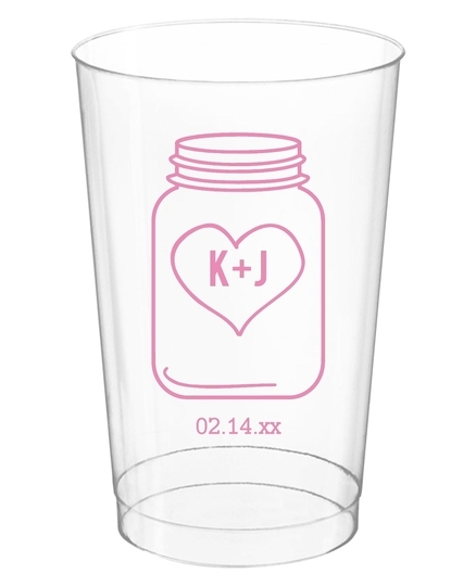 Mason Jar Clear Plastic Cups