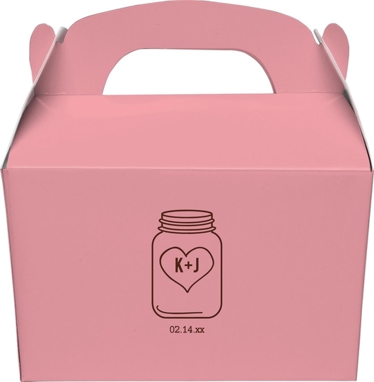Mason Jar Gable Favor Boxes