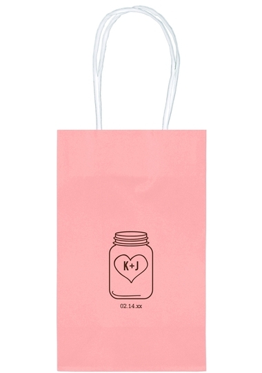 Mason Jar Medium Twisted Handled Bags