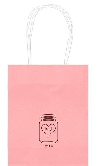 Mason Jar Mini Twisted Handled Bags