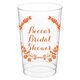 Floral Laurel Wreath Clear Plastic Cups Image 5 of 5