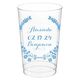 Floral Laurel Wreath Clear Plastic Cups Image 2 of 5