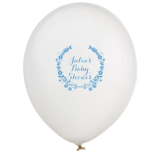 Floral Laurel Wreath Latex Balloons
