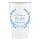 Floral Laurel Wreath Paper Coffee Cups Image 3 of 5