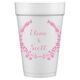 Floral Laurel Wreath Styrofoam Cups Image 1 of 5