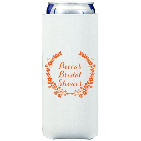 Floral Laurel Wreath Collapsible Slim Huggers