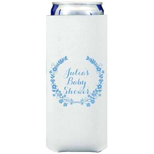 Floral Laurel Wreath Collapsible Slim Huggers