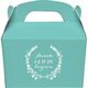 Floral Laurel Wreath Gable Favor Boxes Image 2 of 5