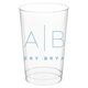 Duogram Initials Clear Plastic Cups Image 3 of 3