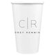 Duogram Initials Paper Coffee Cups Image 3 of 3