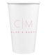 Duogram Initials Paper Coffee Cups Image 1 of 3