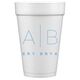 Duogram Initials Styrofoam Cups Image 3 of 3