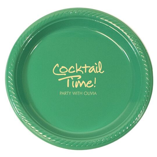 Studio Cocktail Time Plastic Plates