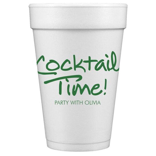 Studio Cocktail Time Styrofoam Cups