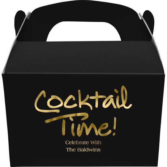 Studio Cocktail Time Gable Favor Boxes